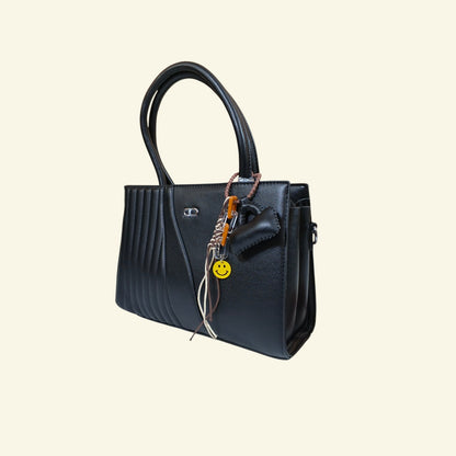 Top-Handle Handbag with Charms