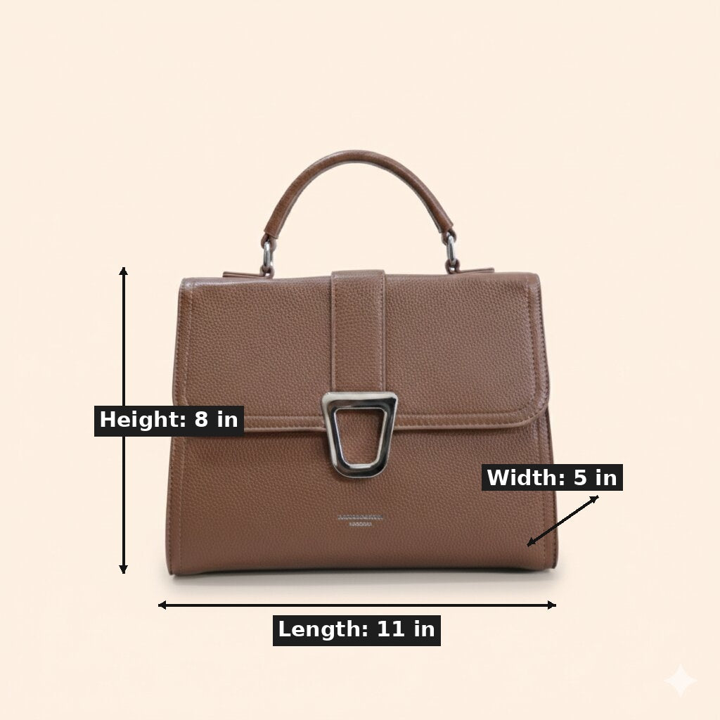 The Classic Pebbled Top-Handle Satchel