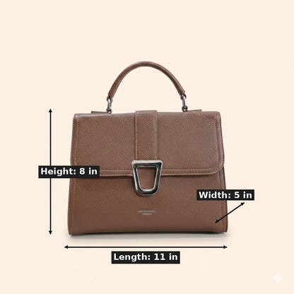 The Classic Pebbled Top-Handle Satchel