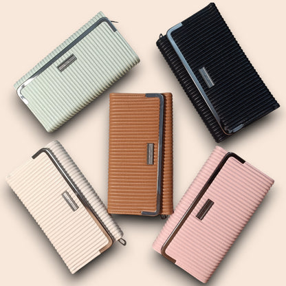 Pleated Frame Clutch Wallet
