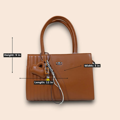 Top-Handle Handbag with Charms
